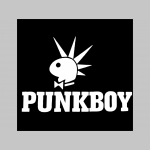 Punkboy čierne trenírky BOXER s tlačeným logom, top kvalita 95%bavlna 5%elastan